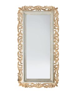 Specchiera rettangolare con cornice traforata