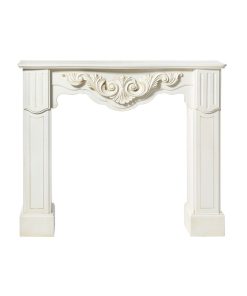 Cornice camino con fregio conchiglia