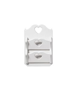 Mensola portalettere con cuori
