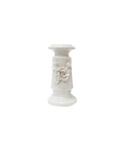 Candelabro con rosa