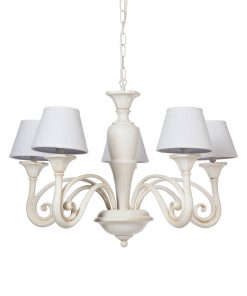 Lampadario decò 5 luci