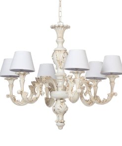 Lampadario torciglione 6 luci