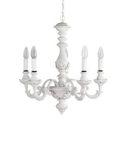 Lampadario foglie 5 luci
