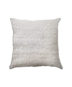 Cuscino jacquard bianco