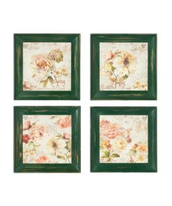 Set 4 quadri fiori recisi
