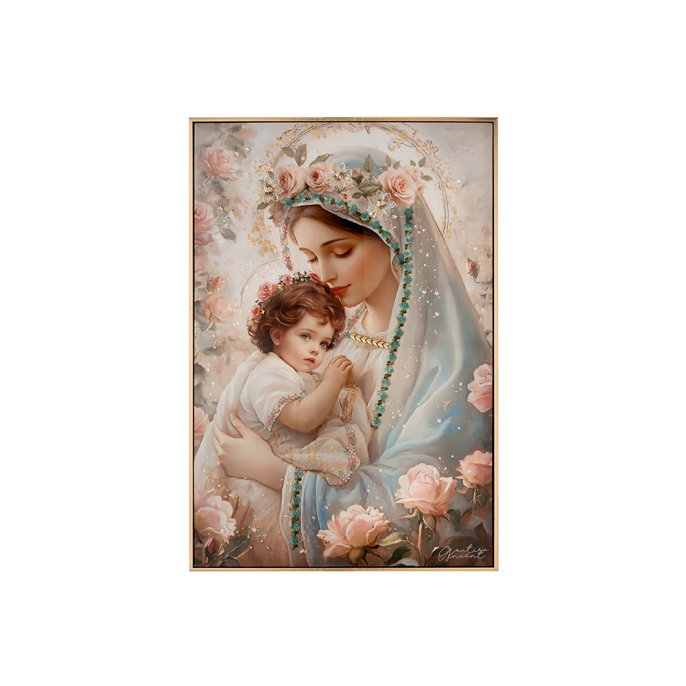 Tela con cornice Madonna con bambino