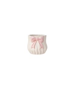 Vaso fiocco rosa
